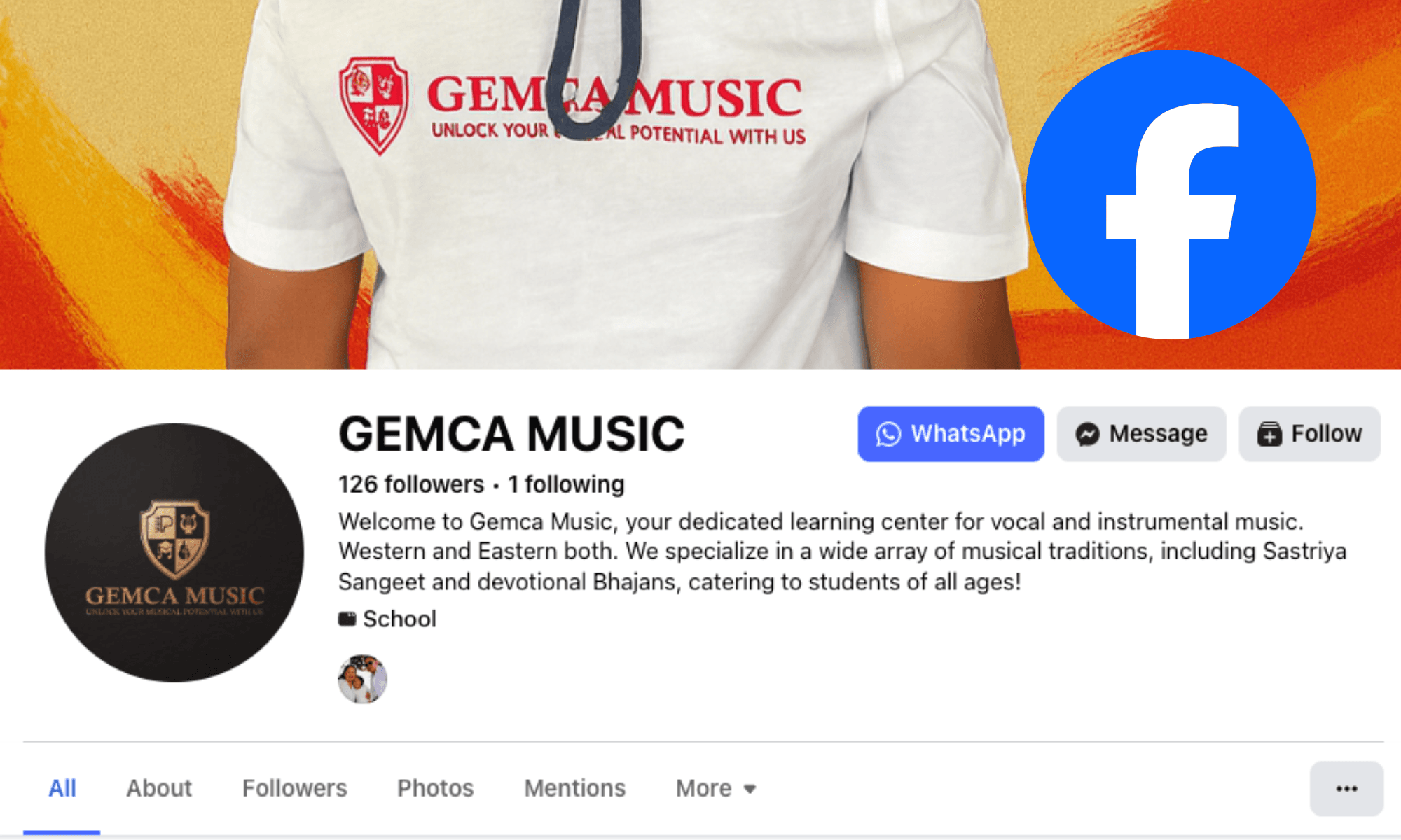 GEMCA Music School Facebook preview