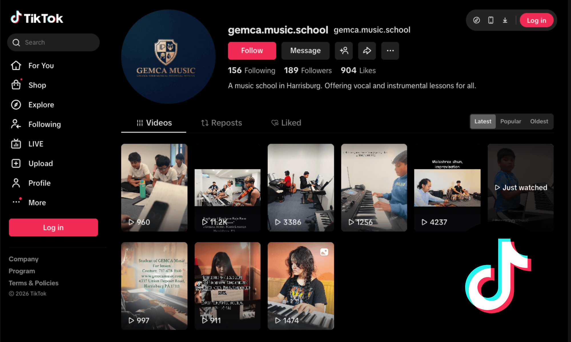 GEMCA TikTok preview